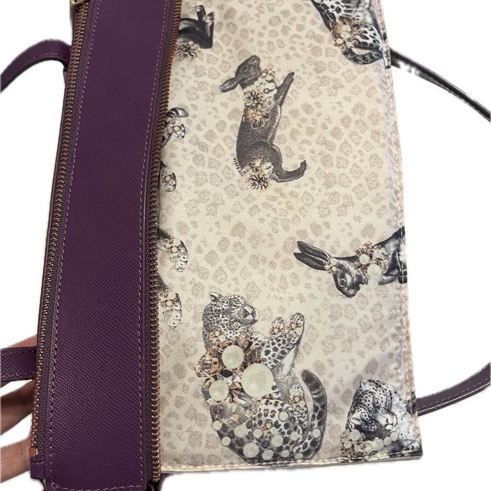 Ted Baker burguendy/ purple tote pre owen - Picture 6 of 8
